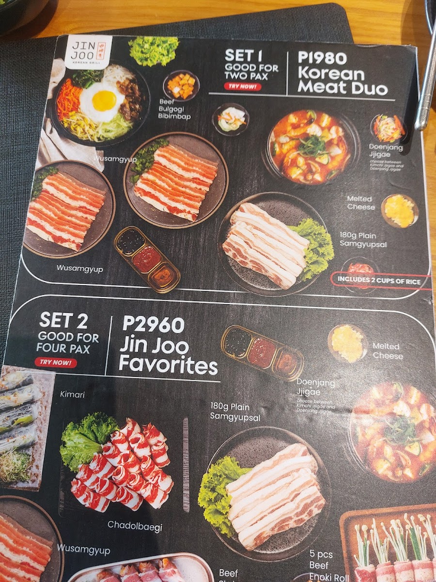 Jin Joo Korean Grill - SM Aura Premier Menu - Image 4